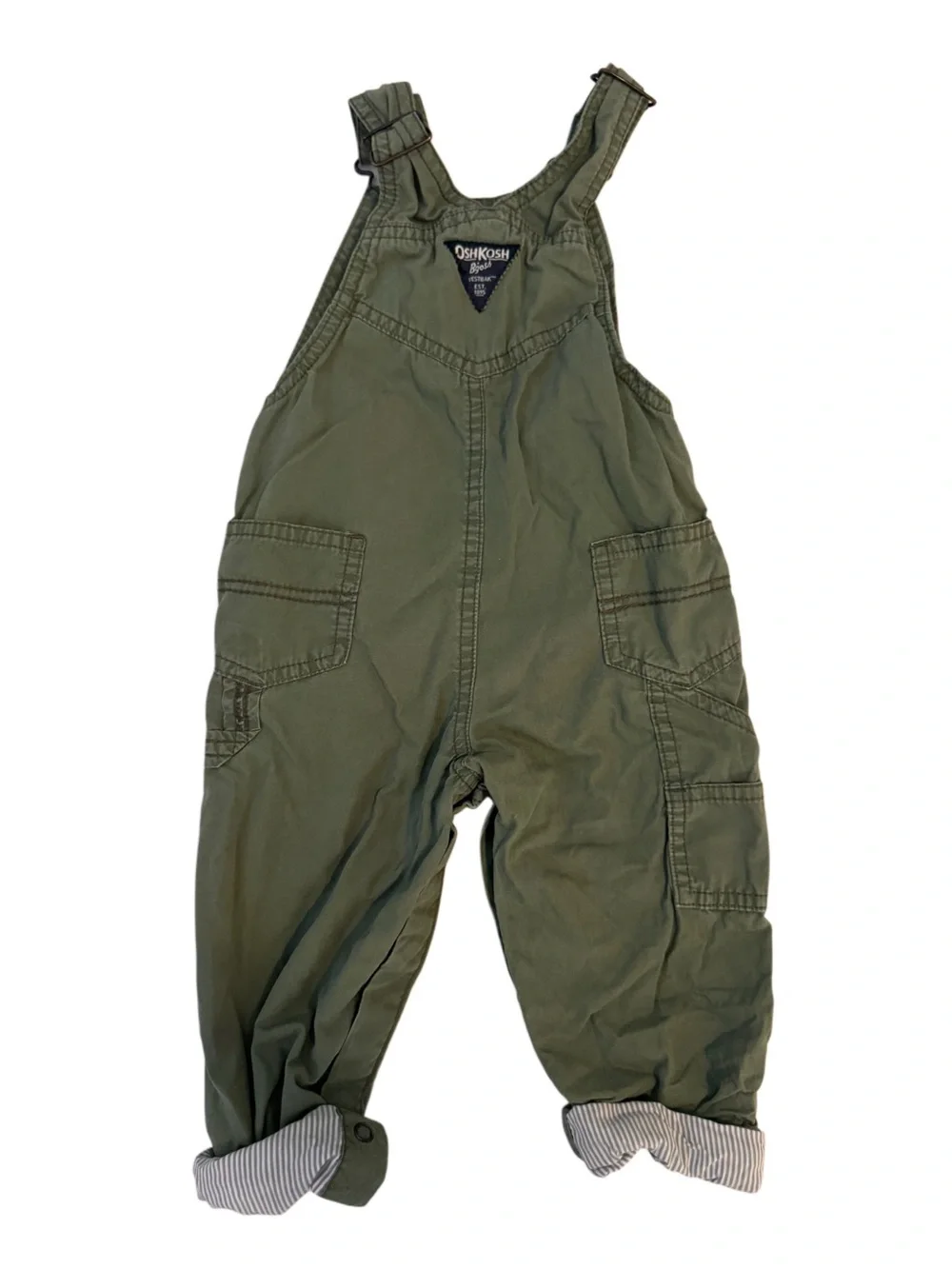 OshKosh B'gosh Canvas Olive Green Cotton Overalls